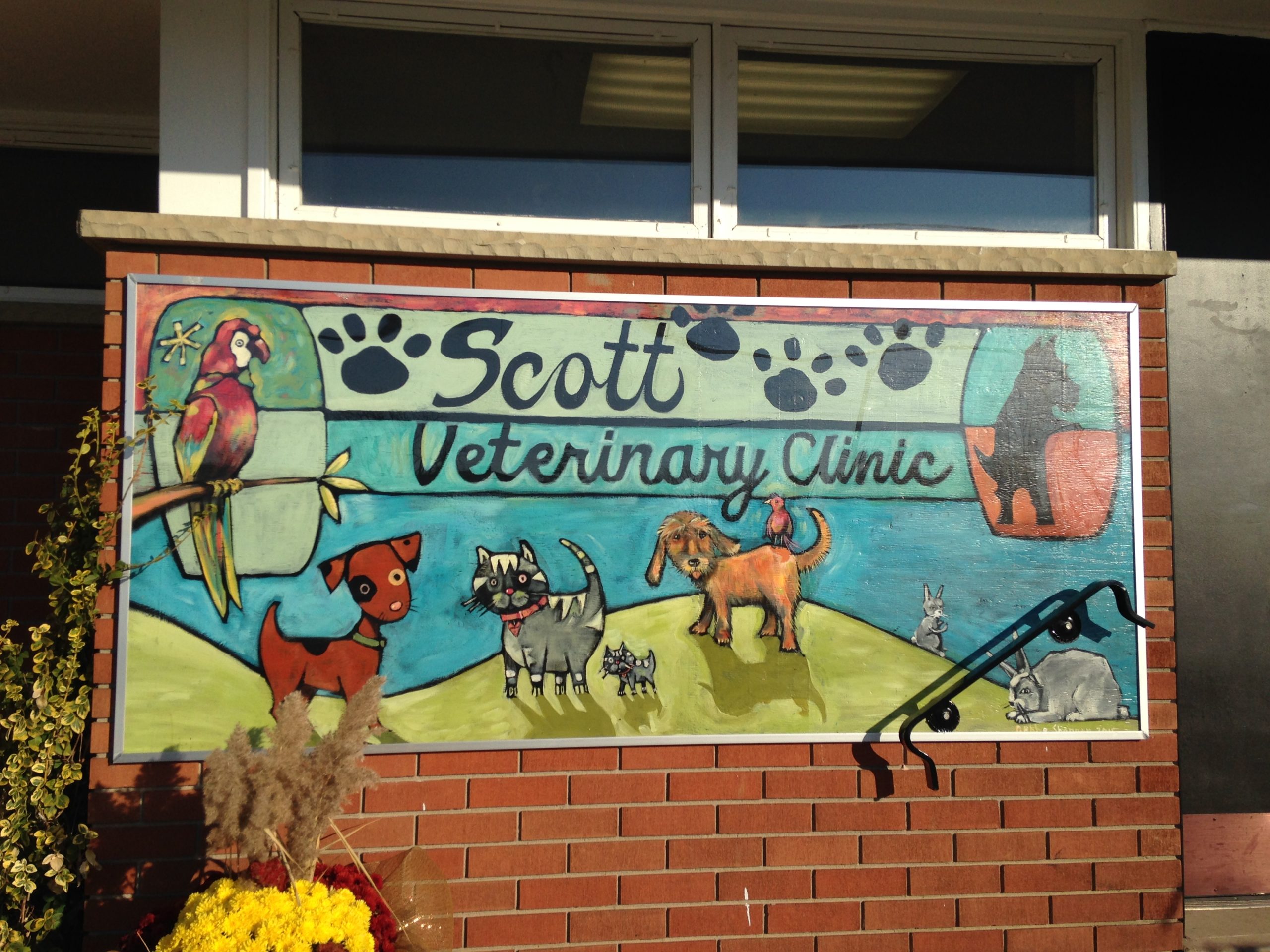 Scott Veterinary Clinic painting